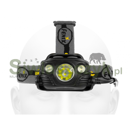 Latarka diodowa FENIX HP30R - czołówka czarna -111563